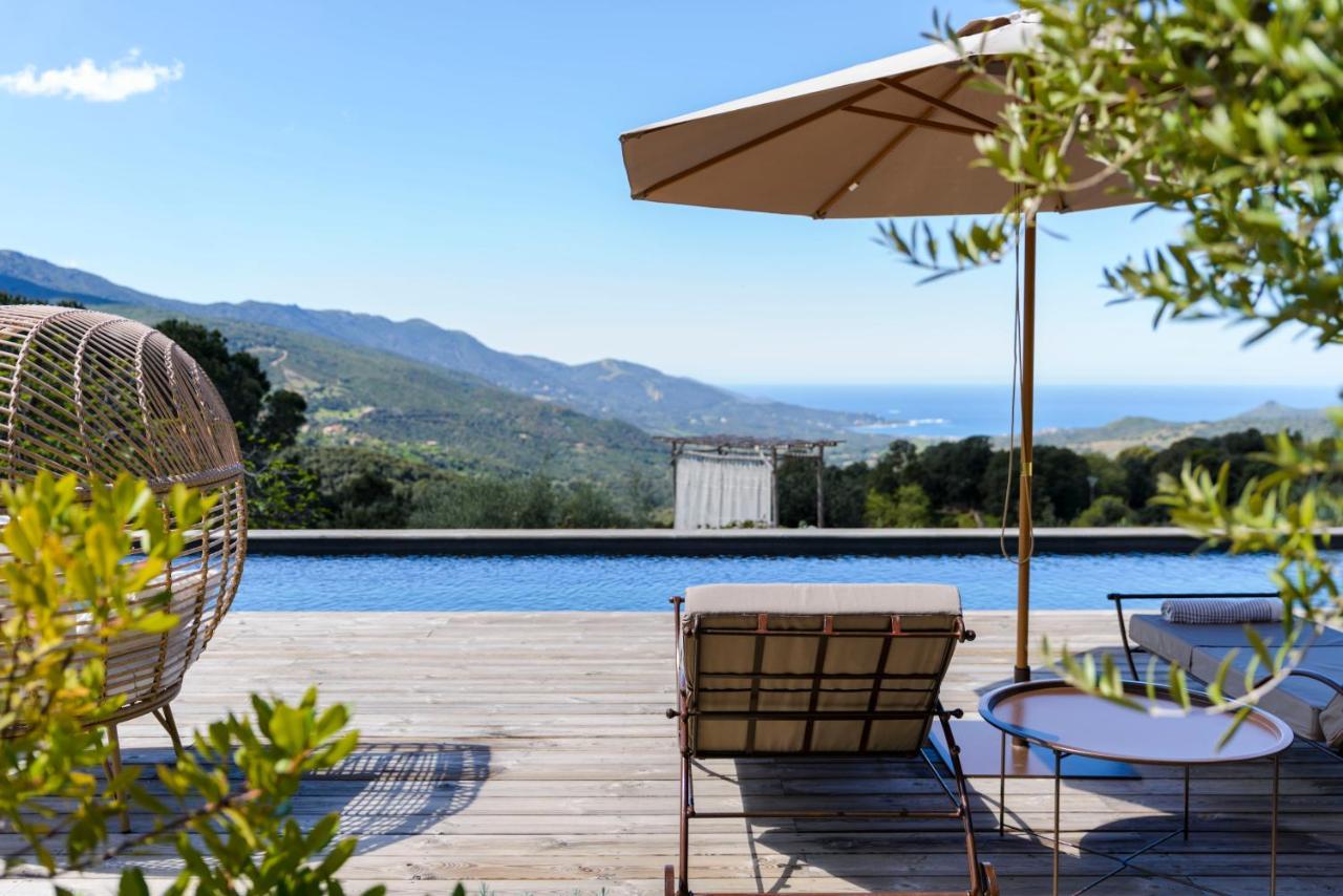 Terre De Maquis, Maison D'Hotes Vue Mer Corse Sari-D'orcino Eksteriør billede